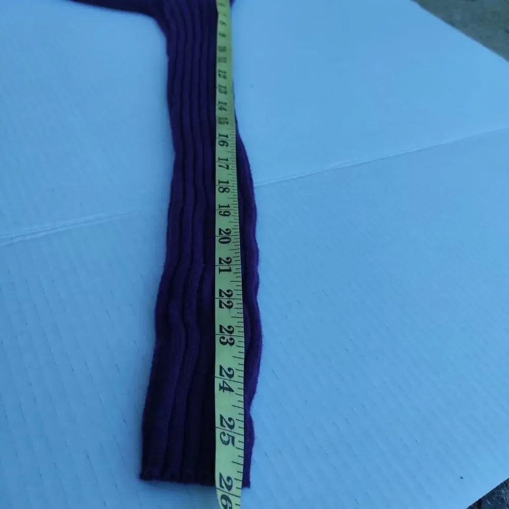 Designer Merino Wool Cashmere Sculpted Front-Drape Wrap Top - Picture 14 of 16